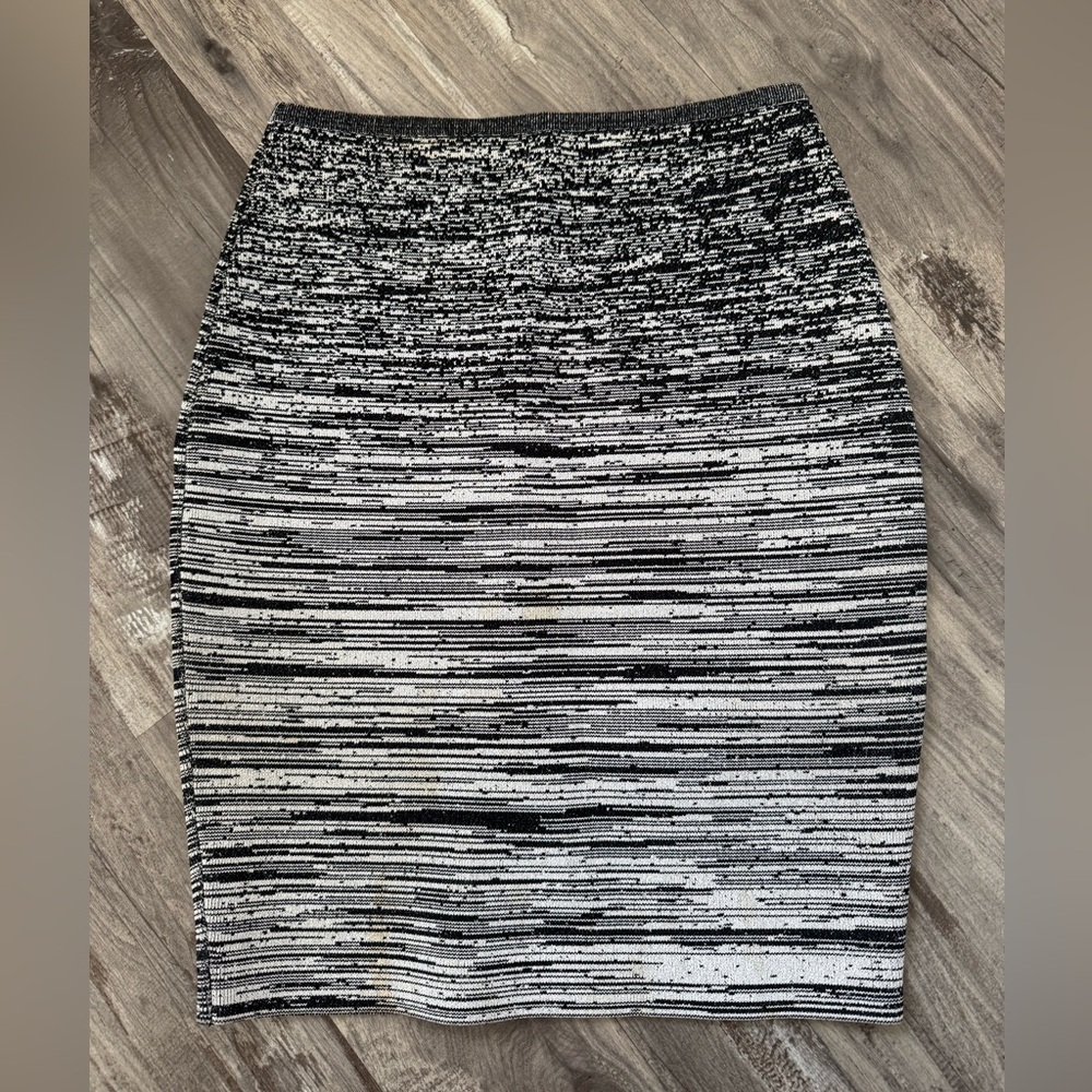 Alexander Wang Black and White Pencil Skirt